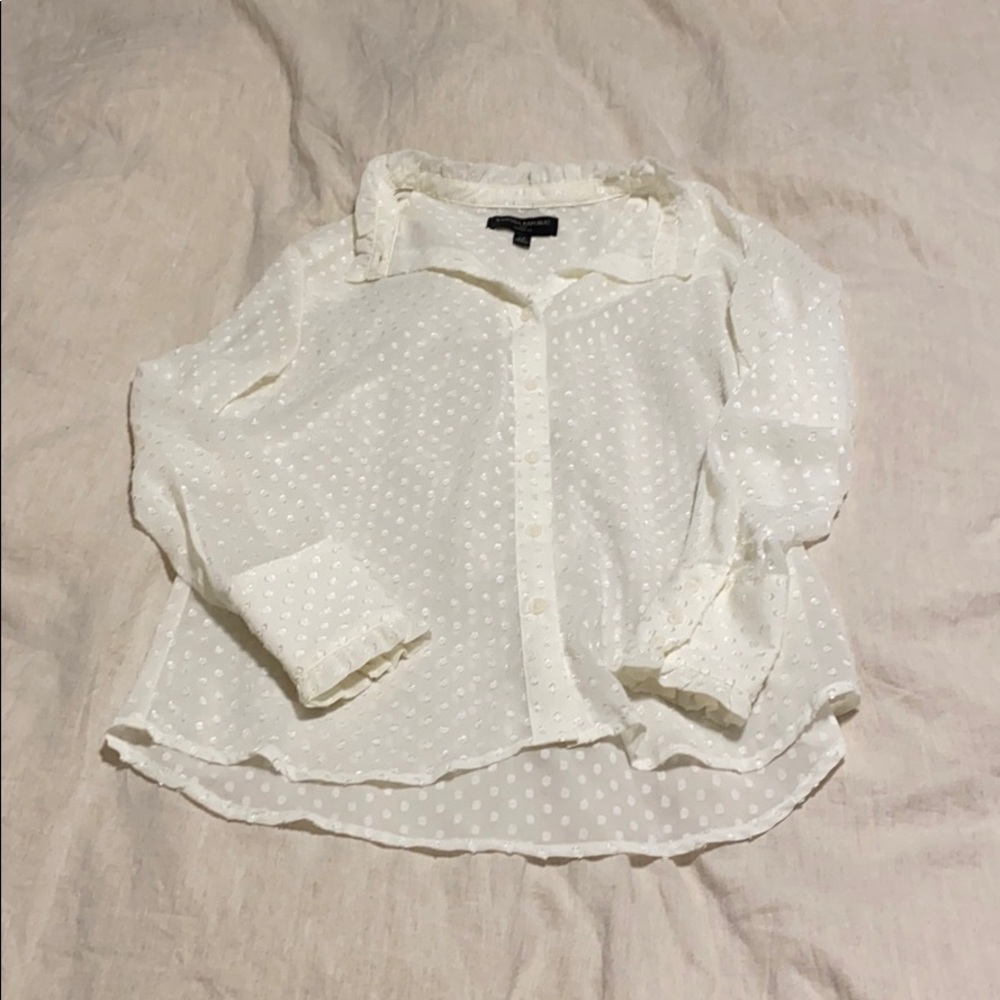 Banana republic sheer button down